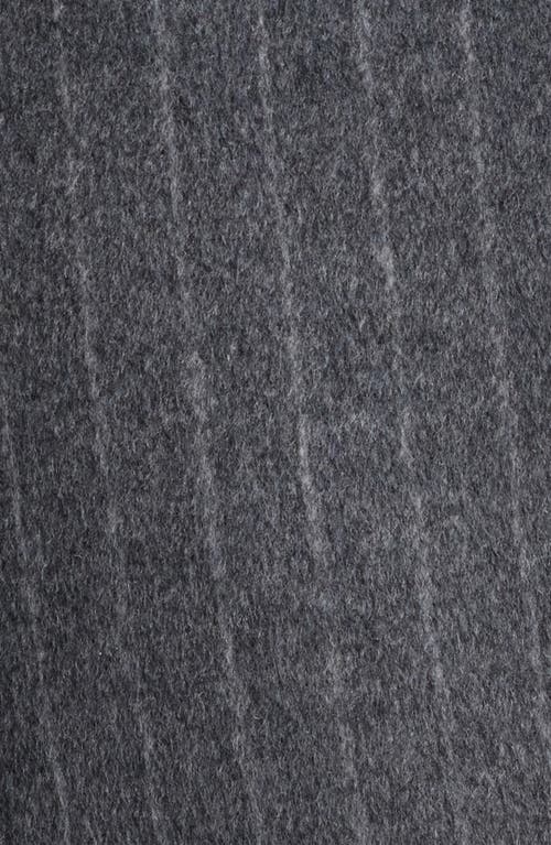 London Fog Heritage Pinstripe Double Breasted Coat In Gray