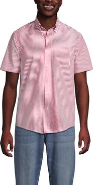 Lands' End Short Sleeve Essential Lightweight Poplin