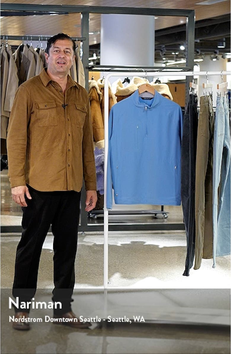 Crafted Flex Adapt Wind Cheater Half Zip Water Resistant Pullover, sales video thumbnail