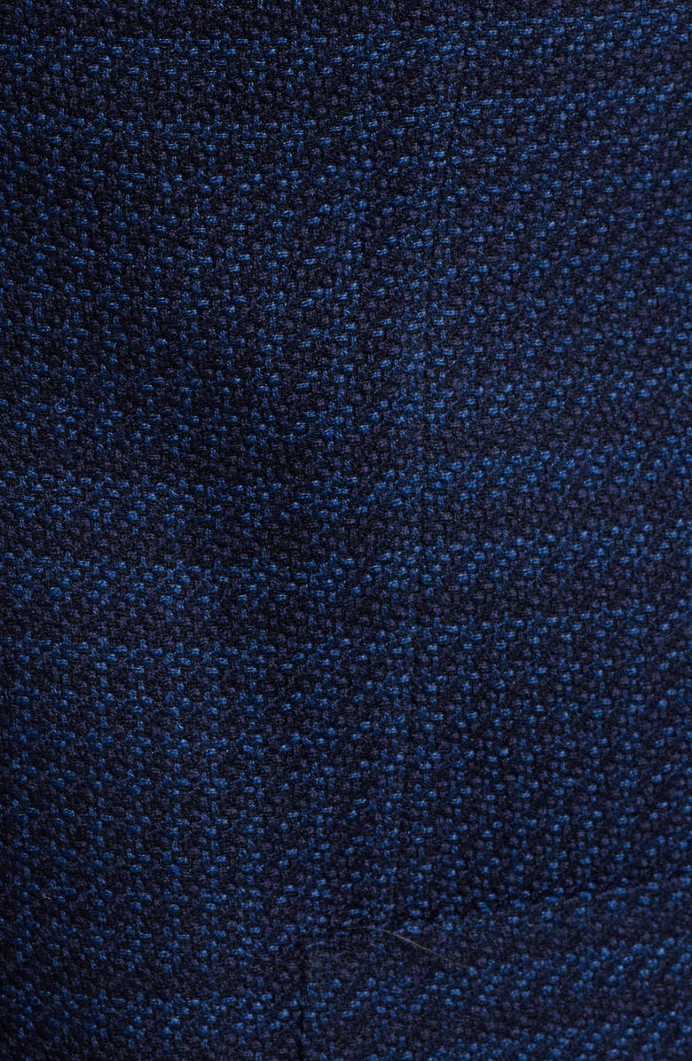 Jack Victor Hampton Plaid Stretch Wool Sport Coat, Alternate, color, Navy