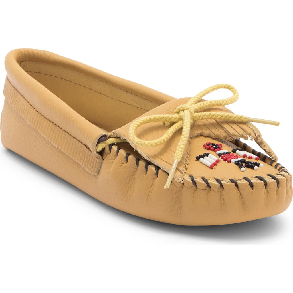 Minnetonka Thunderbird Soft Sole Slipper In Brown
