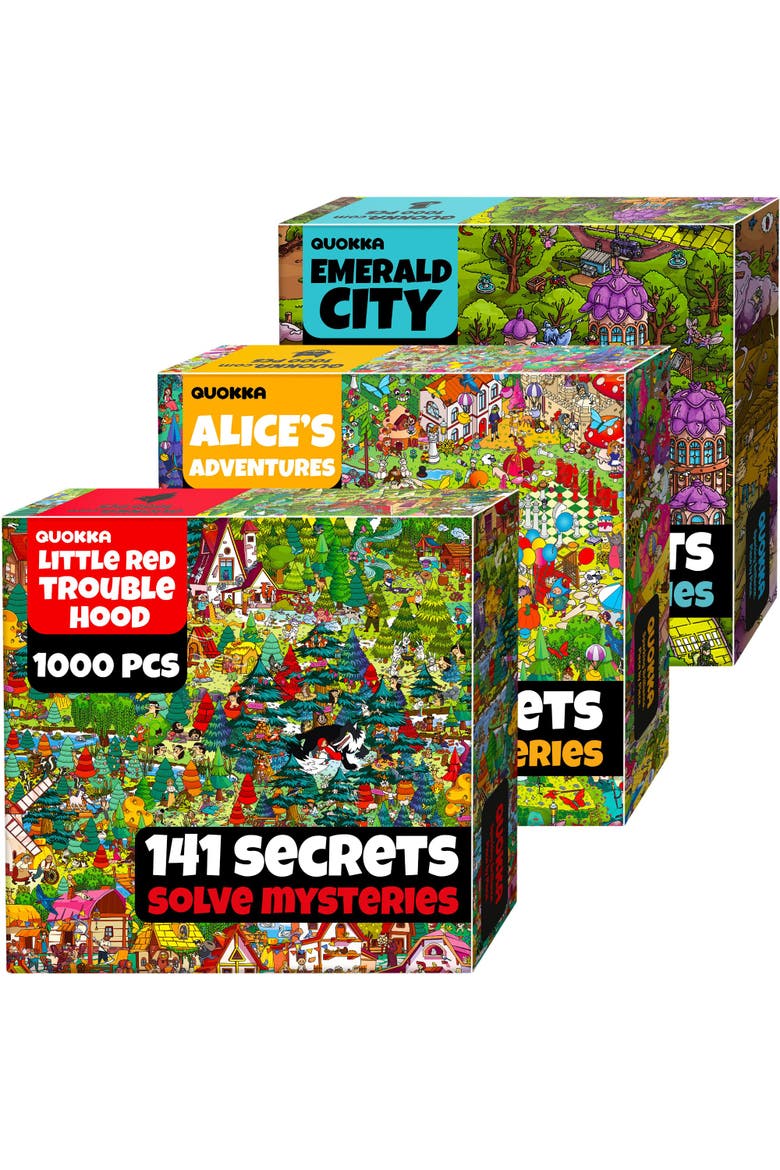 1000-Piece Jigsaw Puzzle Collection for Adults, Main, color, Fairy tales