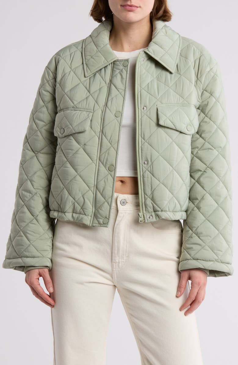 BLANKNYC Diamond Quilted Puffer Jacket, Main, color,