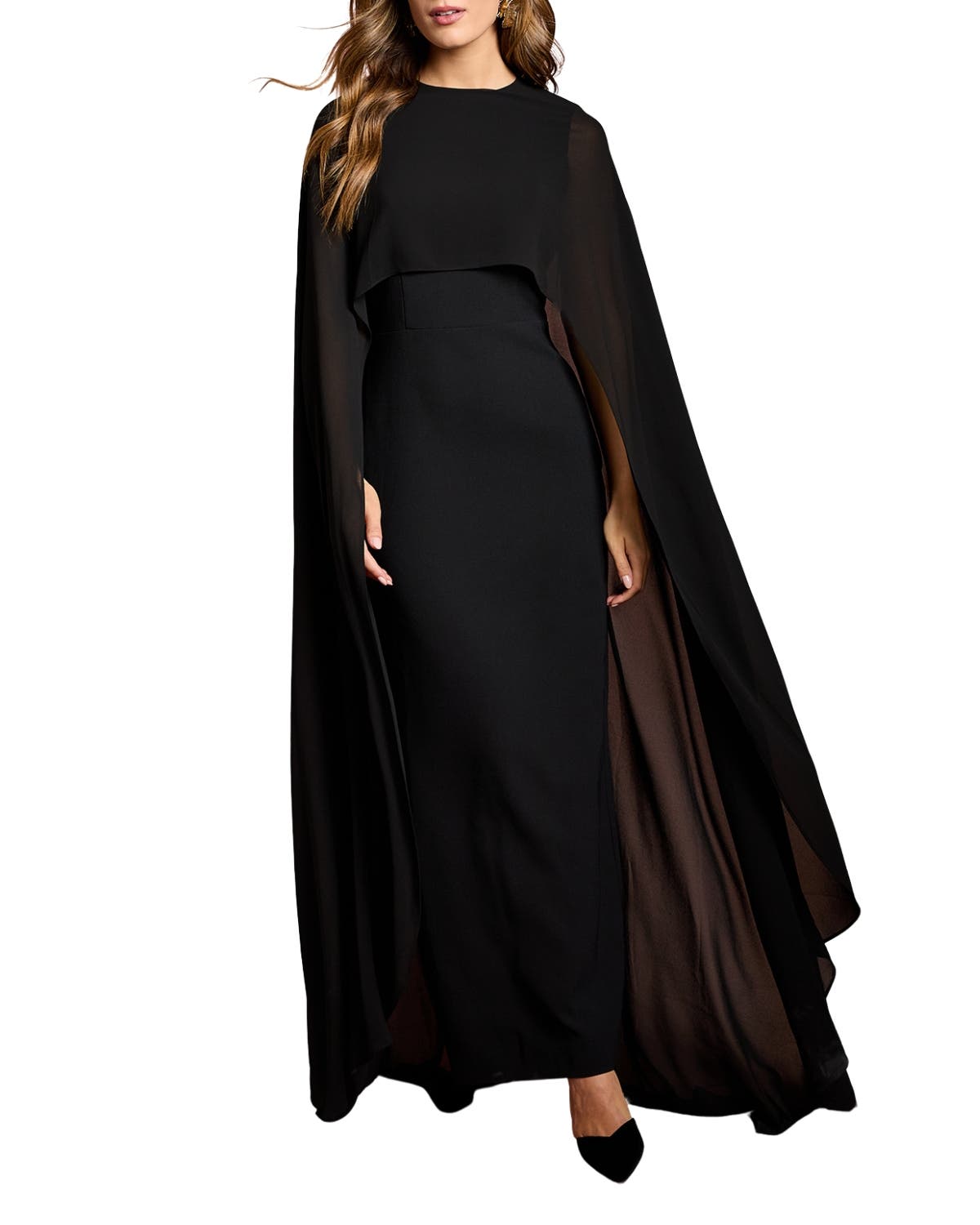 casual cape dress for women cape dress: Dresses For Women