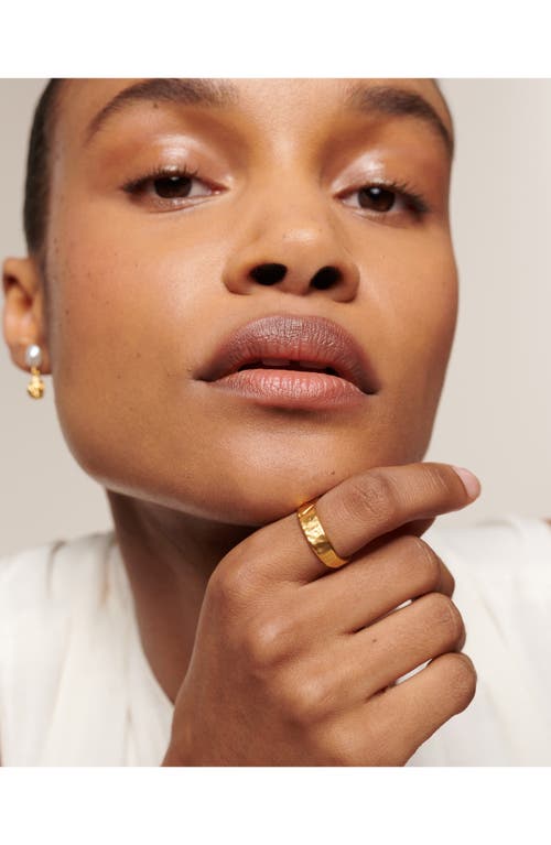 Monica Vinader Gold Capri Stacking Ring In 18k Gold Vermeil