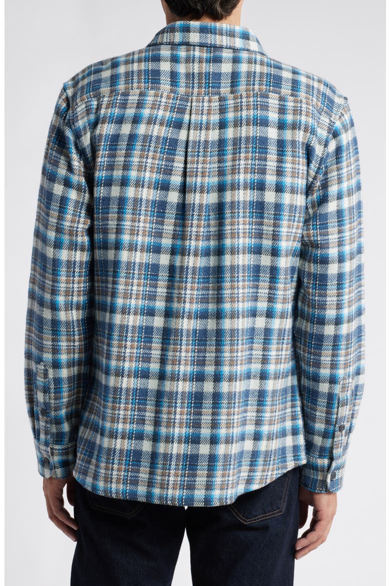 Opry Plaid Brushed Twill Shirt Jacket, Alternate, color, LAGUNA BLUE