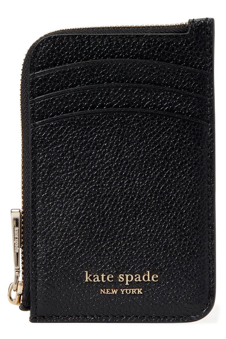 zip code leather cardholder, Main, color, BLACK