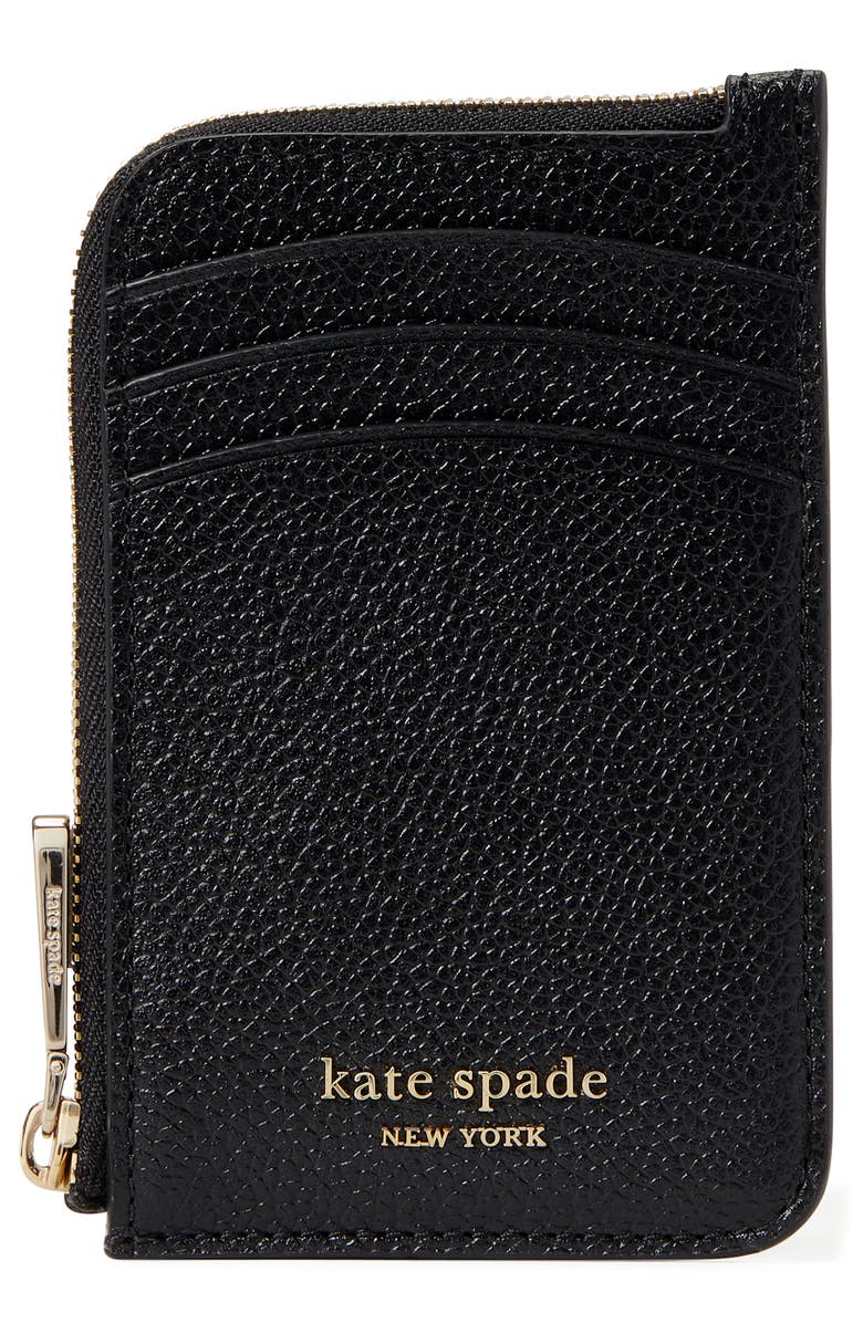 Kate Spade New York zip code leather cardholder, Main, color, 