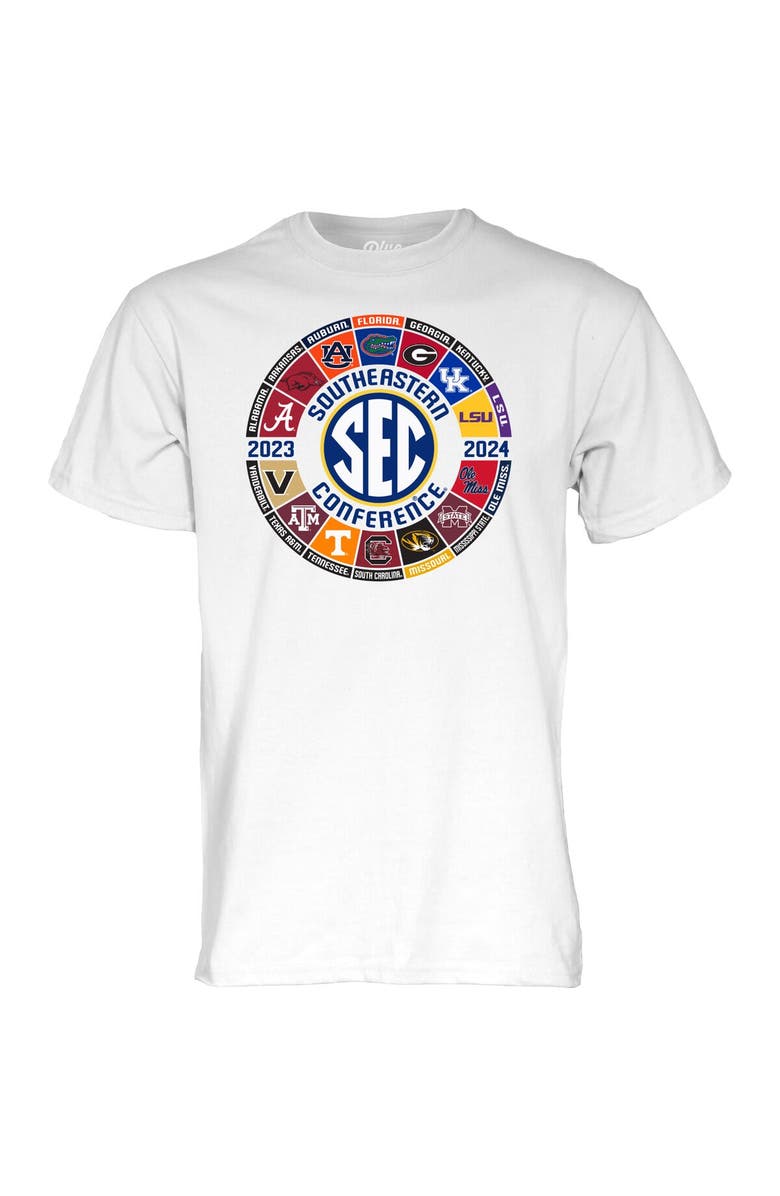 BLUE 84 Men's Blue 84  White 2023/24 SEC Football All-Team Logo T-shirt, Alternate, color, 