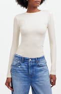 Madewell Drapey Long Sleeve Rib T-Shirt