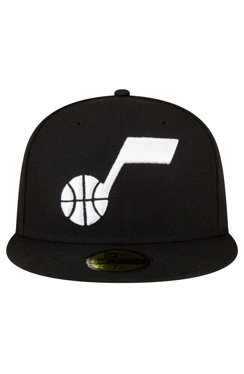 New Era Men's New Era Black Utah Jazz 59FIFTY Fitted Hat, Alternate, color, 