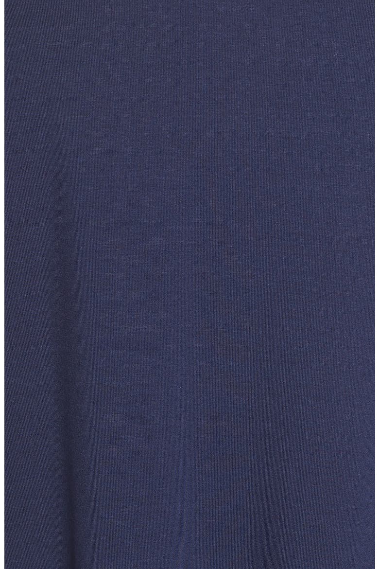 Ophelia Crochet Cuff Shift Dress, Alternate, color, TRUE NAVY