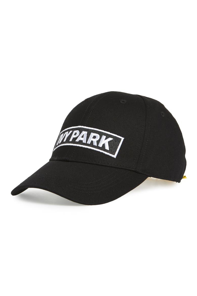 Lace Up Back Baseball Cap, Main, color, BLACK