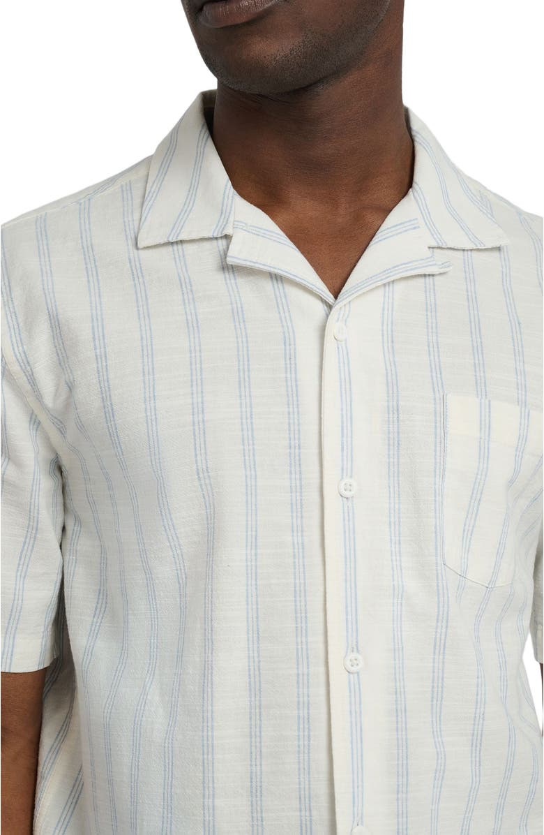 Onia Vacation Shirt, Alternate, color, White/Lt Blue