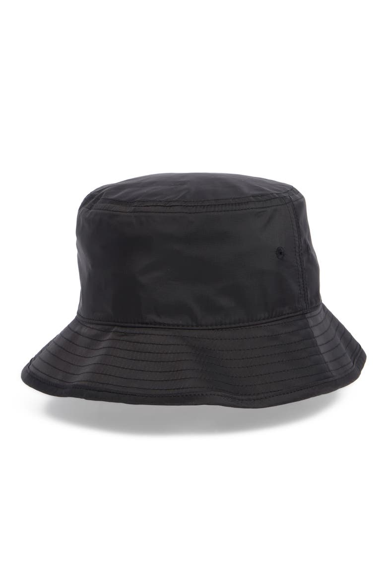 Classic Nylon Bucket Hat, Alternate, color, BLACK