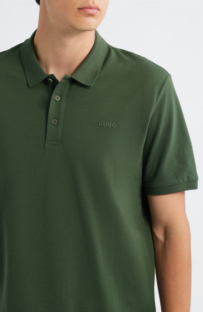 HUGO Donos222 Polo, Alternate, color, Dark Green