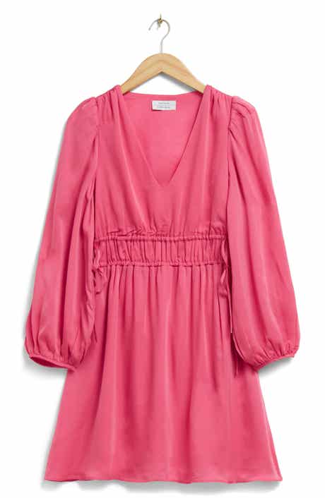 & Other Stories Long Sleeve Fit & Flare Dress