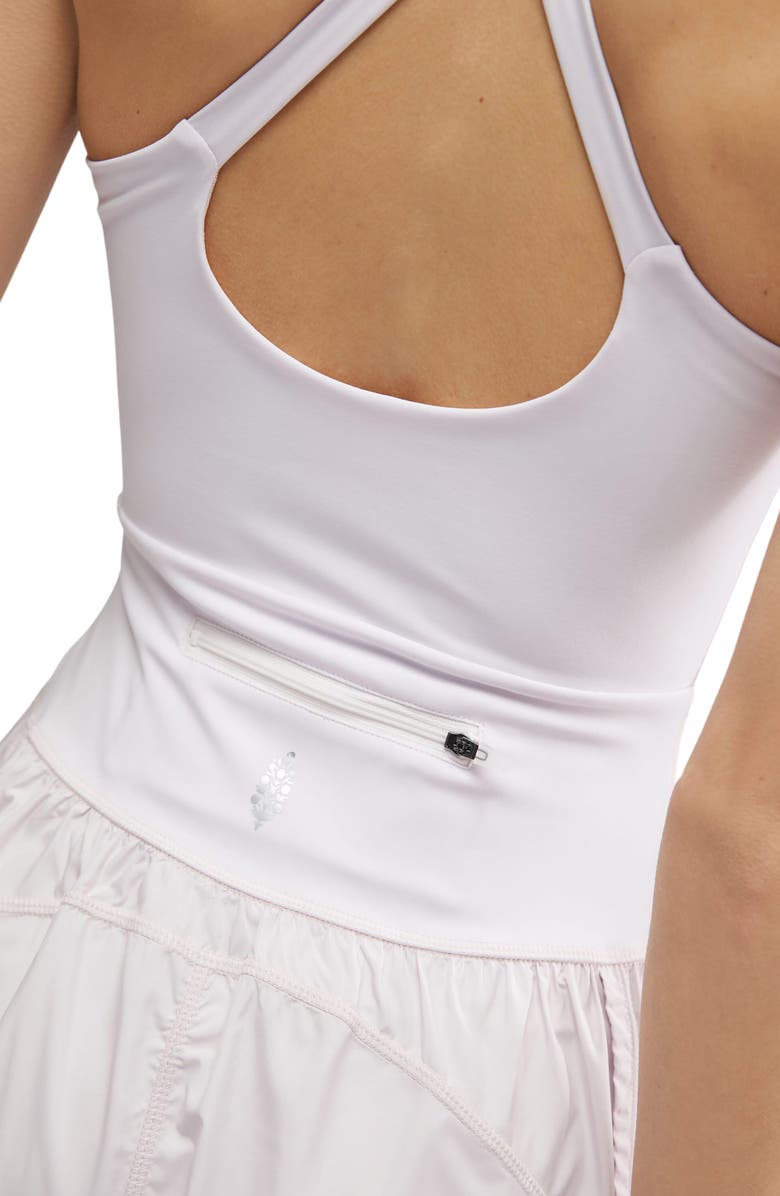 Free People FP Movement Righteous Runsie Romper, Alternate, color, Rose Water