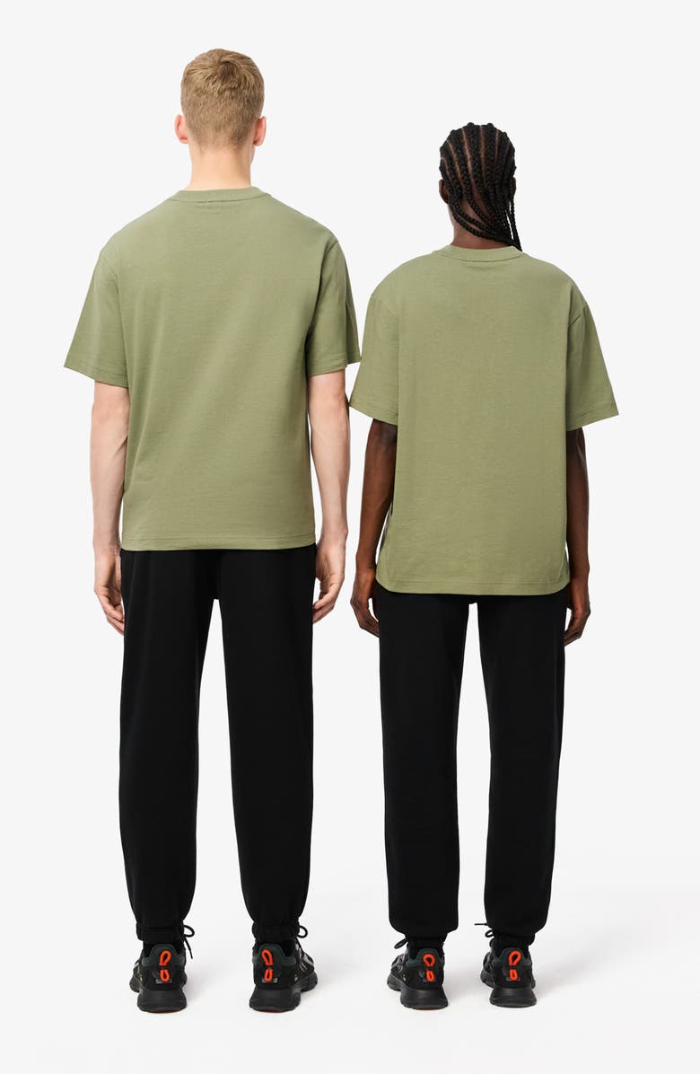 Lacoste Relaxed Fit Cotton Sweatpants, Alternate, color, 031 Black