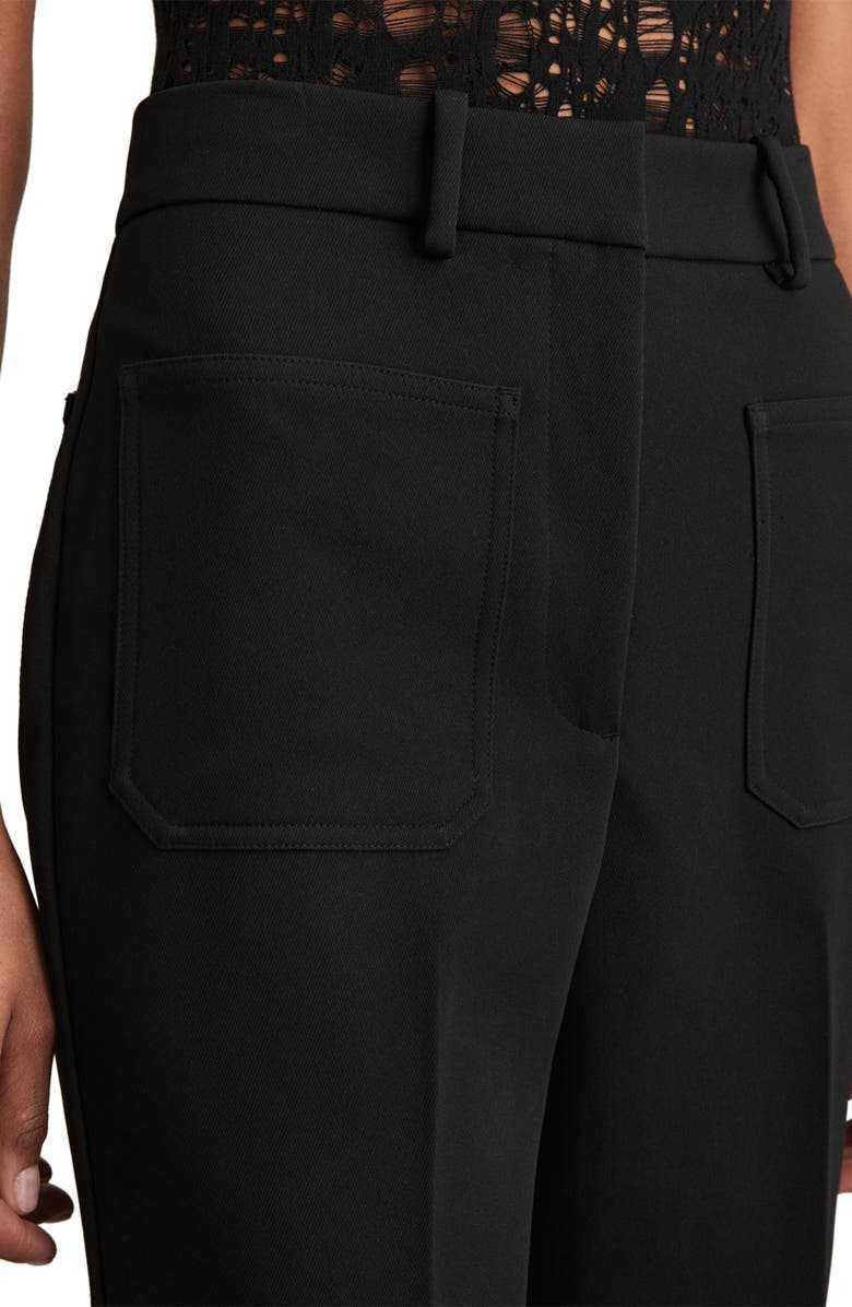 Reiss Priya Flared Pants, Alternate, color, Black