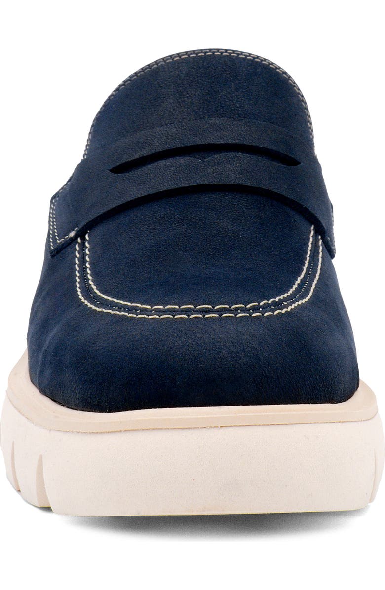 Amalfi by Rangoni Rapido Lug Sole Penny Loafer, Alternate, color, Navy Long Beach
