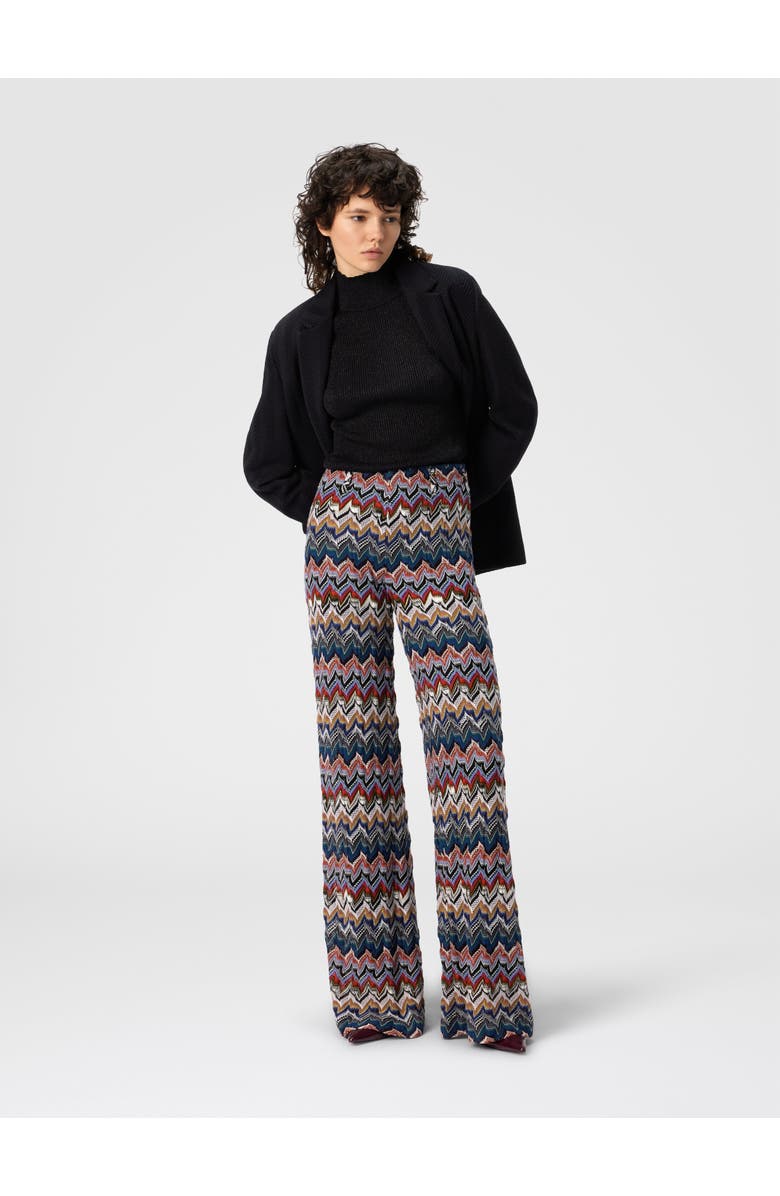 Missoni Palazzo Pants In Embroidered Lace, Alternate, color, Multicoloured