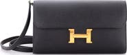Pre-Owned Hermes Constance To Go Wallet Epsom
