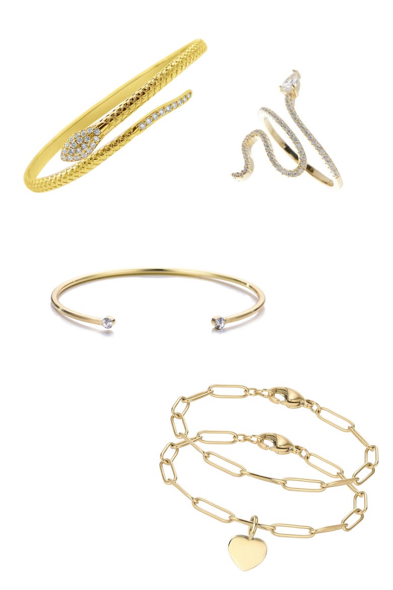 4-Piece Mixed Combo Set, Main, color, GOLD