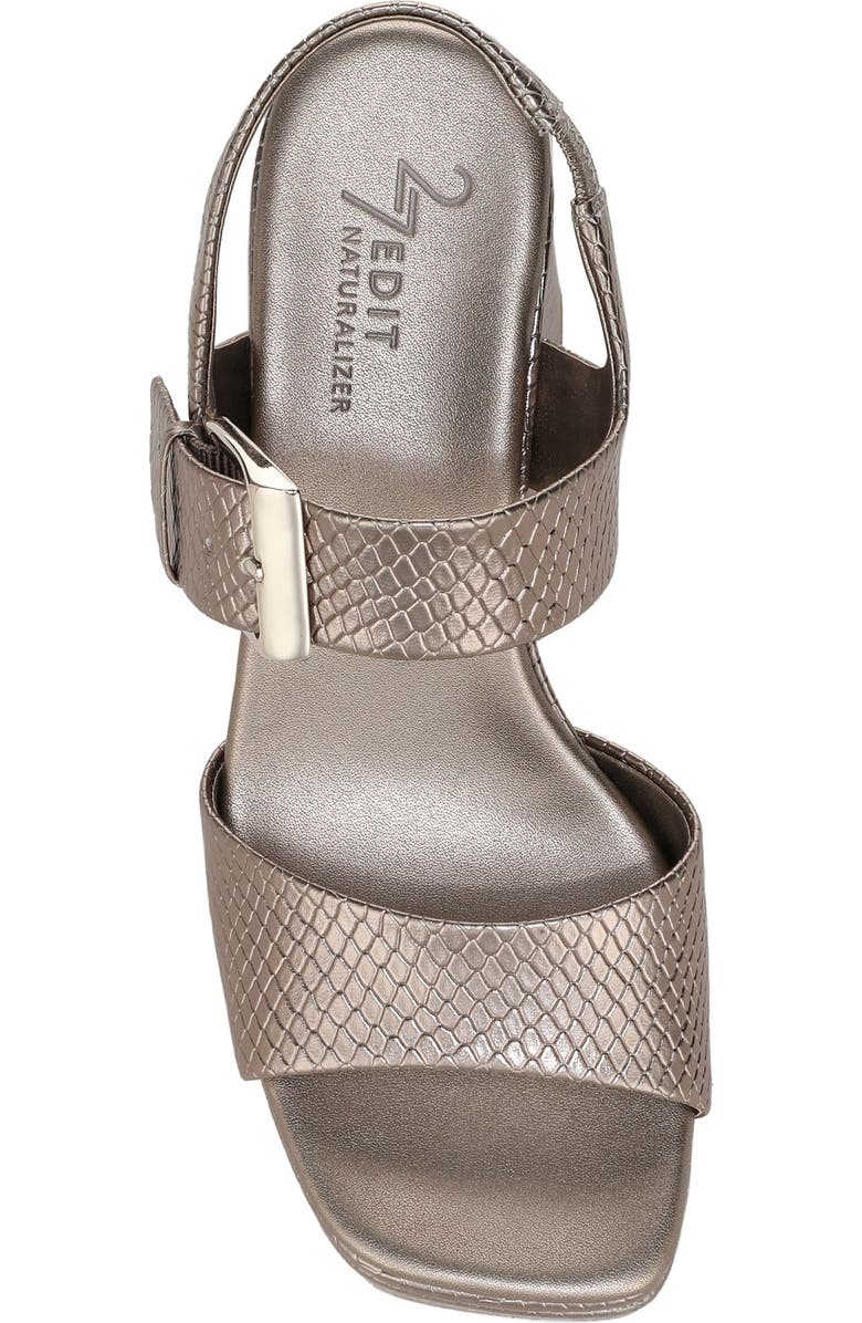 27 EDIT Naturalizer Phillipa Block Heel Sandal, Alternate, color, Patina Pewter