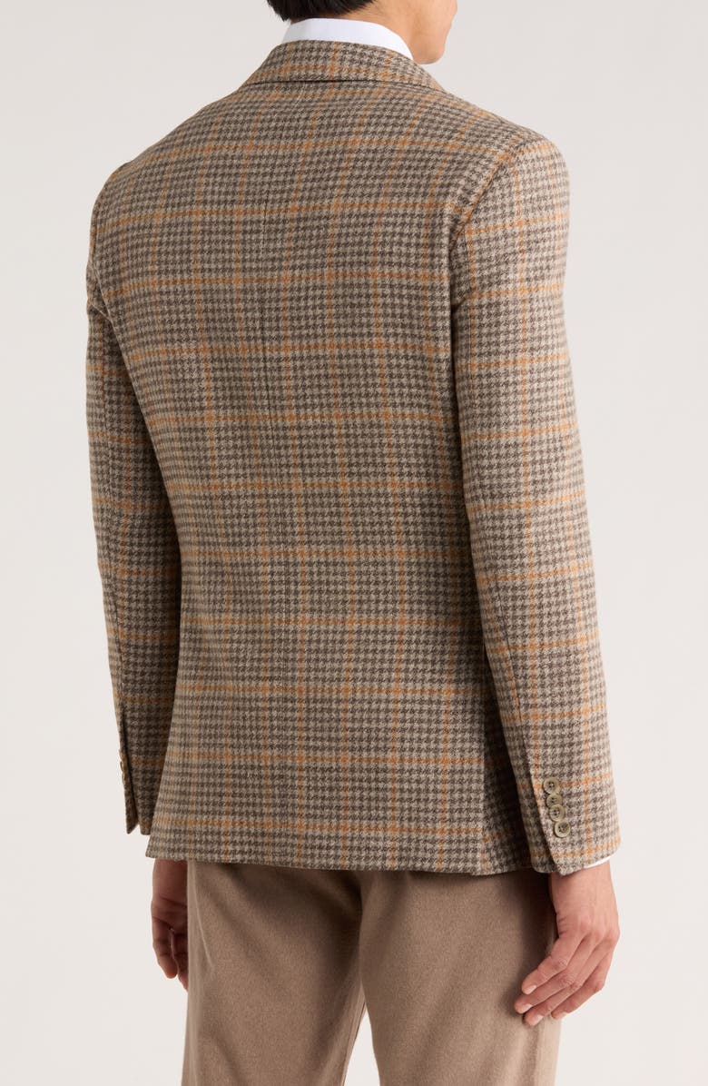 Jack Victor Mcallen Plaid Wool Blend Sport Coat, Alternate, color, Tan