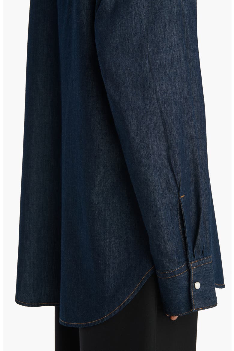 Christensen Oversize Denim Snap-Up Shirt, Alternate, color, BENSON