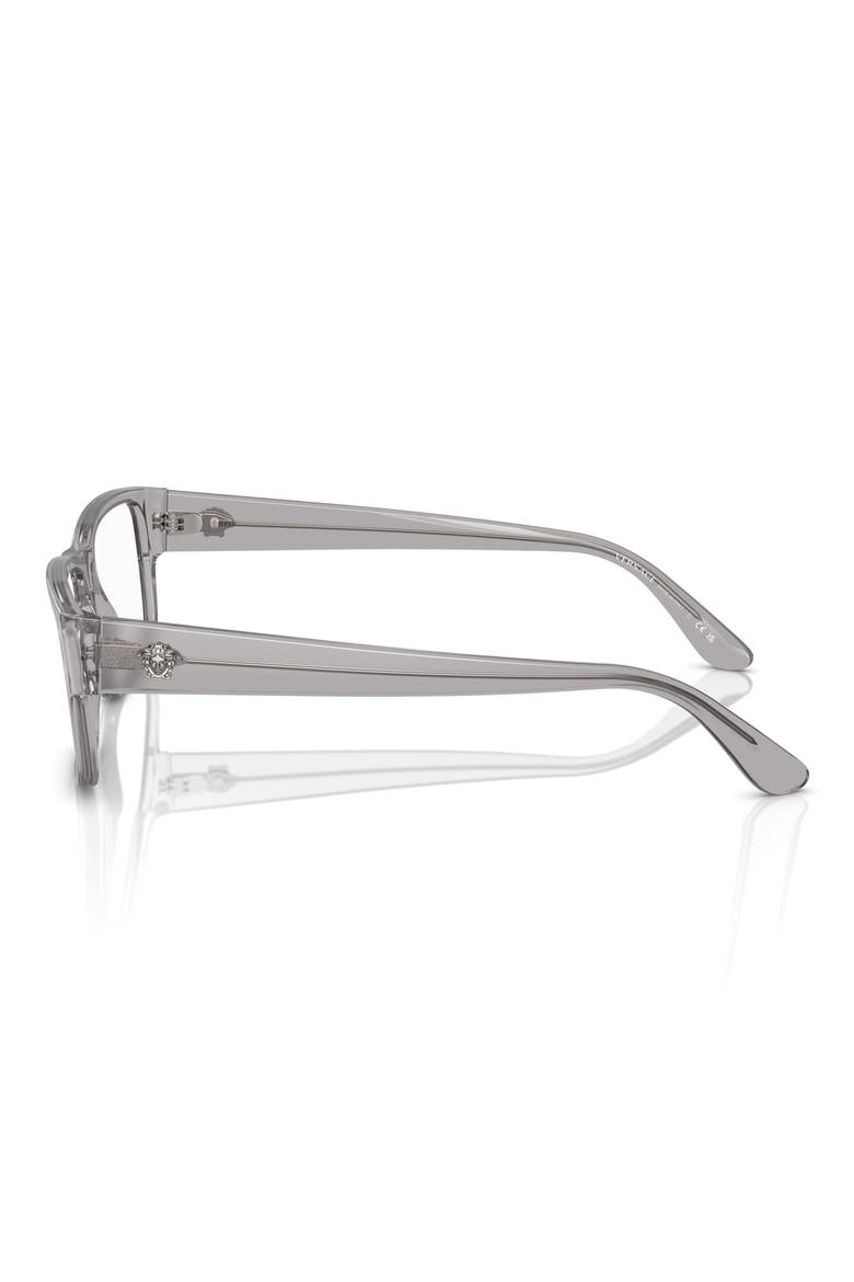 55mm Rectangle Optical Glasses, Alternate, color, GREY