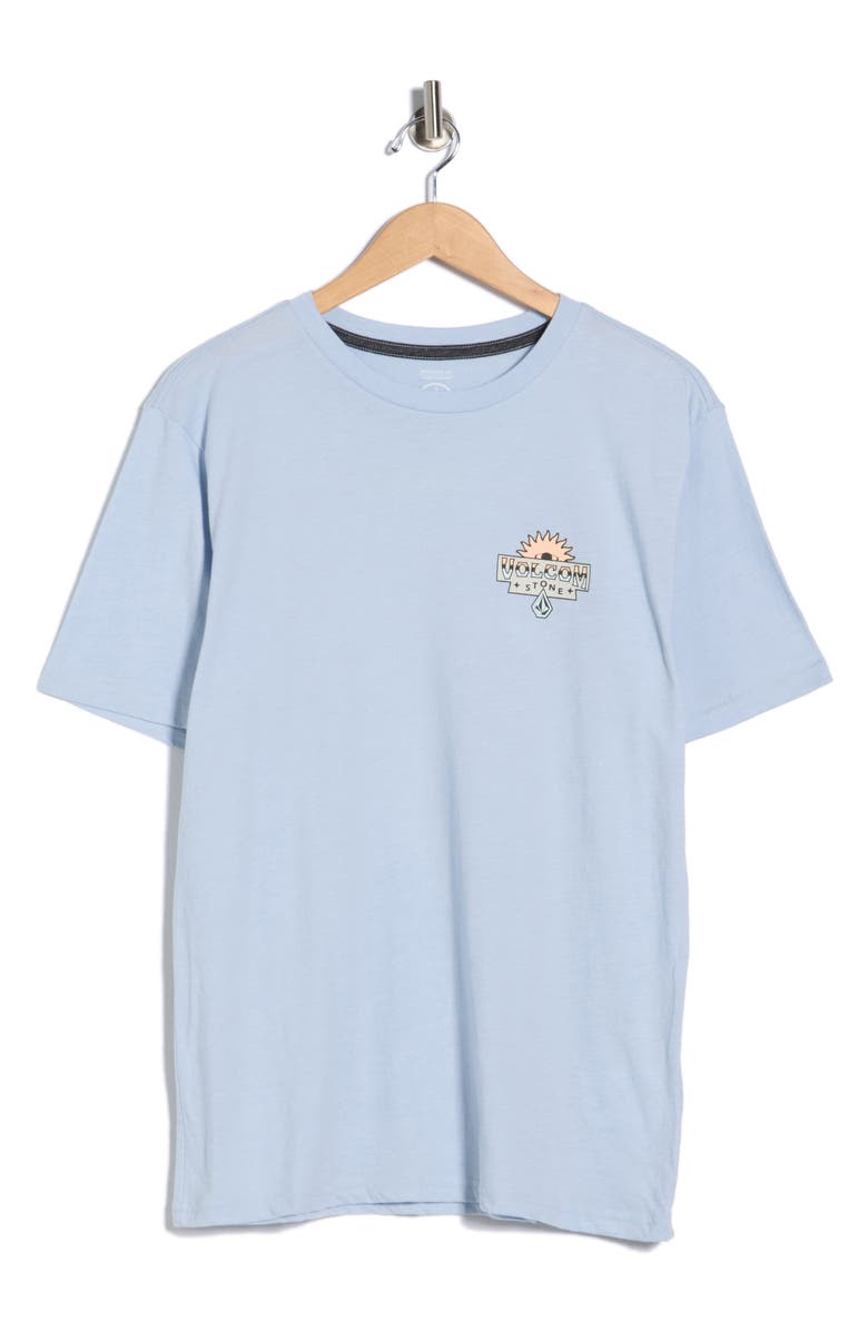 Volcom Sure Thing Graphic T-Shirt, Alternate, color, Carolina Blue Heather