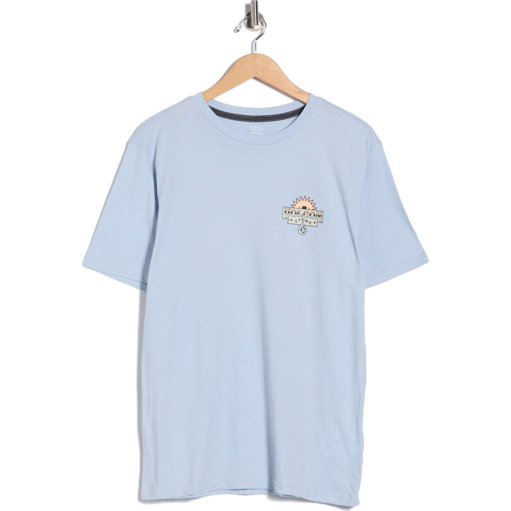 Volcom Sure Thing Graphic T-shirt In Blue