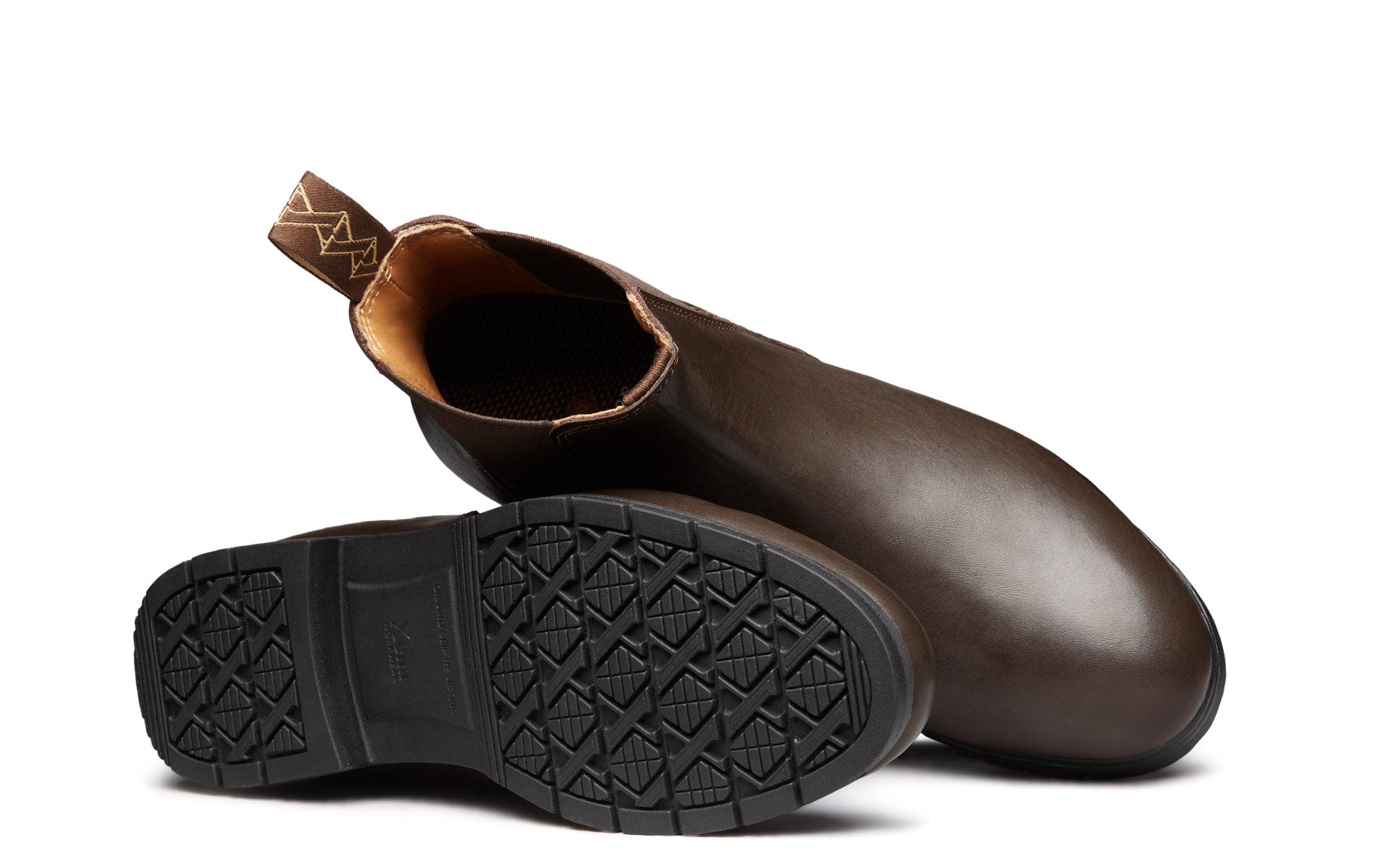 Xena Workwear Valence Steel Toe Pull On Safety Boot, Alternate, color, Chestnut Brown