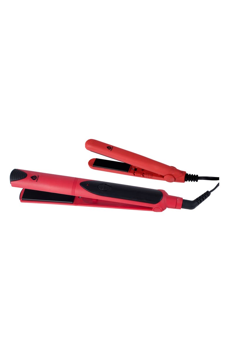 PURSONIC Set of 2 Hair Straighteners, Alternate, color, Red