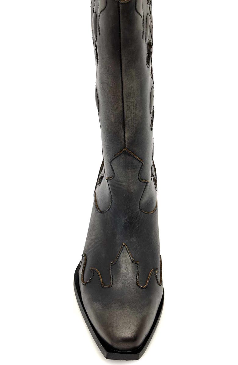 AllSaints Dolly Western Boot, Alternate, color, Etch Dark Brown