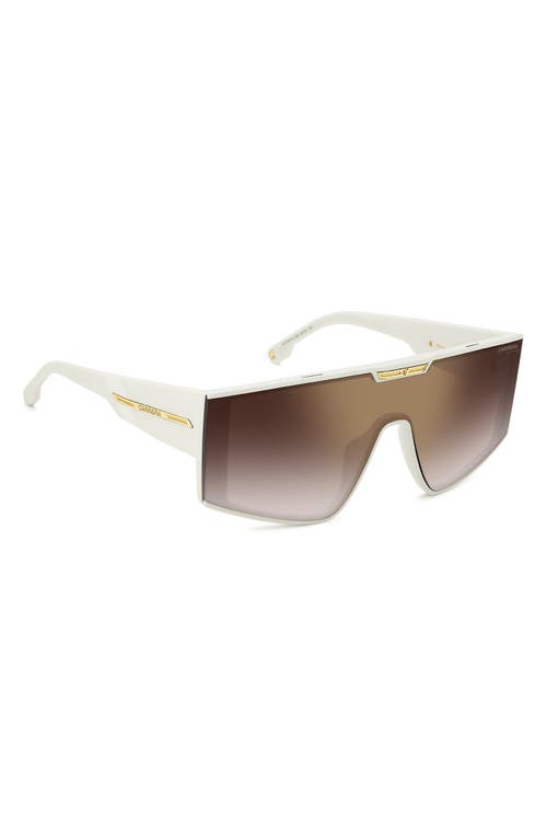 Carrera Eyewear Victory C 99mm Rectangular Mask Sunglasses In White