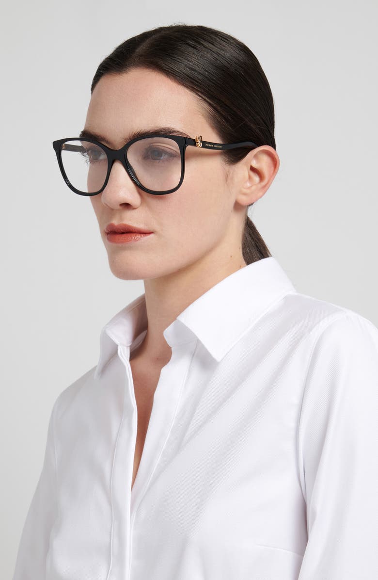 Carolina Herrera 55mm Square Optical Glasses, Alternate, color, 