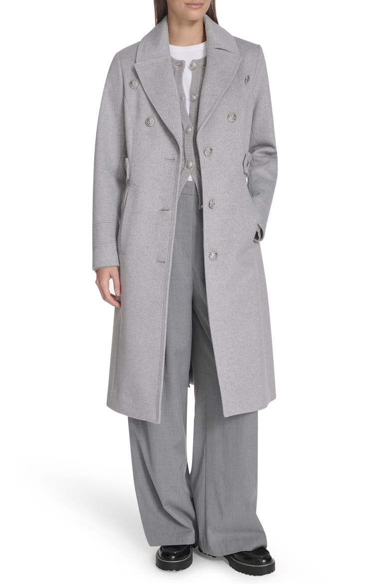 Notch Lapel Military Coat, Alternate, color, LIGHT GREY
