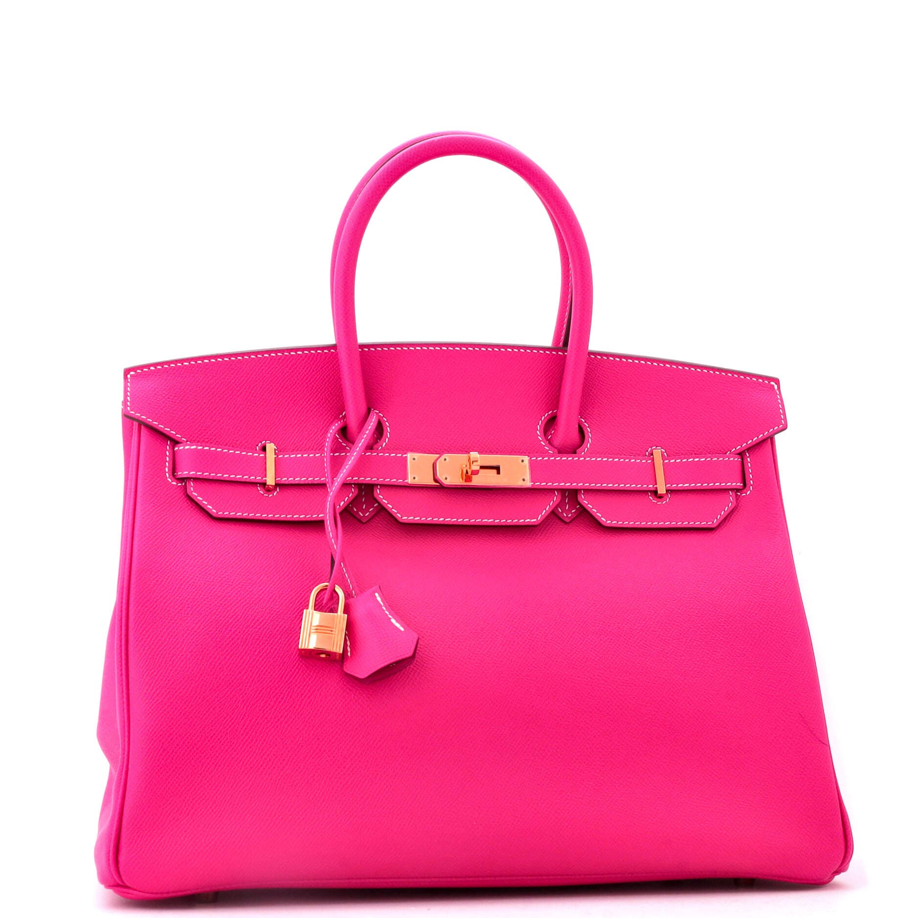 Pre-Owned Hermes Birkin Handbag Pink Epsom with Gold Hardware 35, Alternate, color, Rose Tyrien