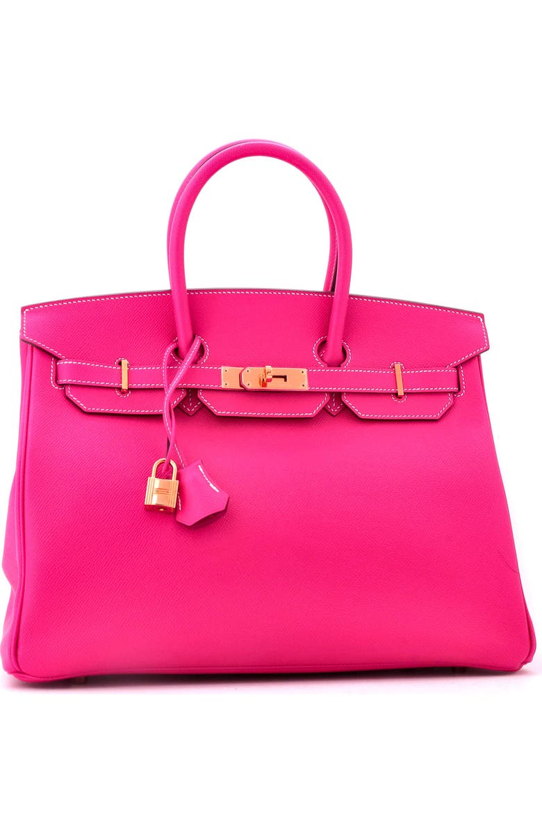 Pre-Owned Hermes Birkin Handbag Pink Epsom with Gold Hardware 35, Alternate, color, Rose Tyrien