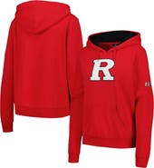 STADIUM ATHLETIC Women's Scarlet Rutgers Scarlet Knights Team Big Logo Pullover Hoodie
