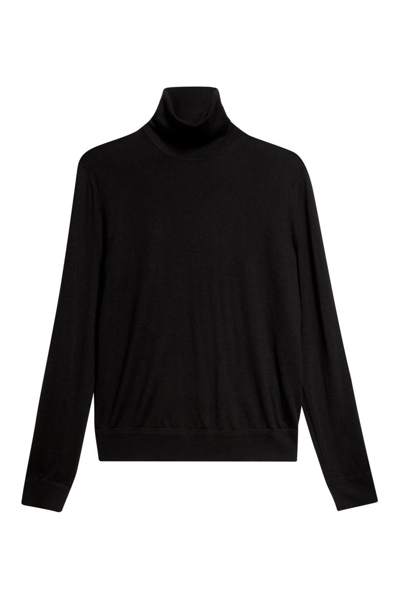Cashmere & Silk Turtleneck Sweater, Main, color, NAA BLACK