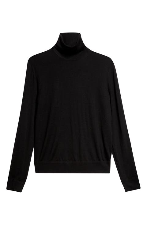 Cashmere & Silk Turtleneck Sweater