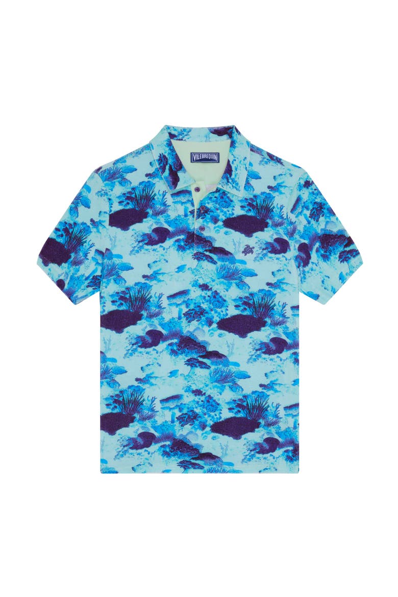 Men Terry Polo Coral Reef, Main, color, Oxygen