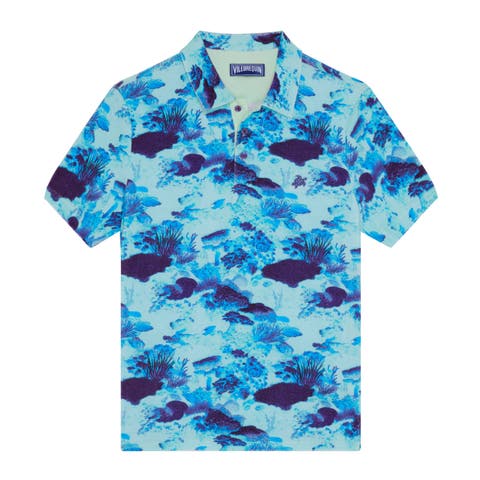 Men Terry Polo Coral Reef