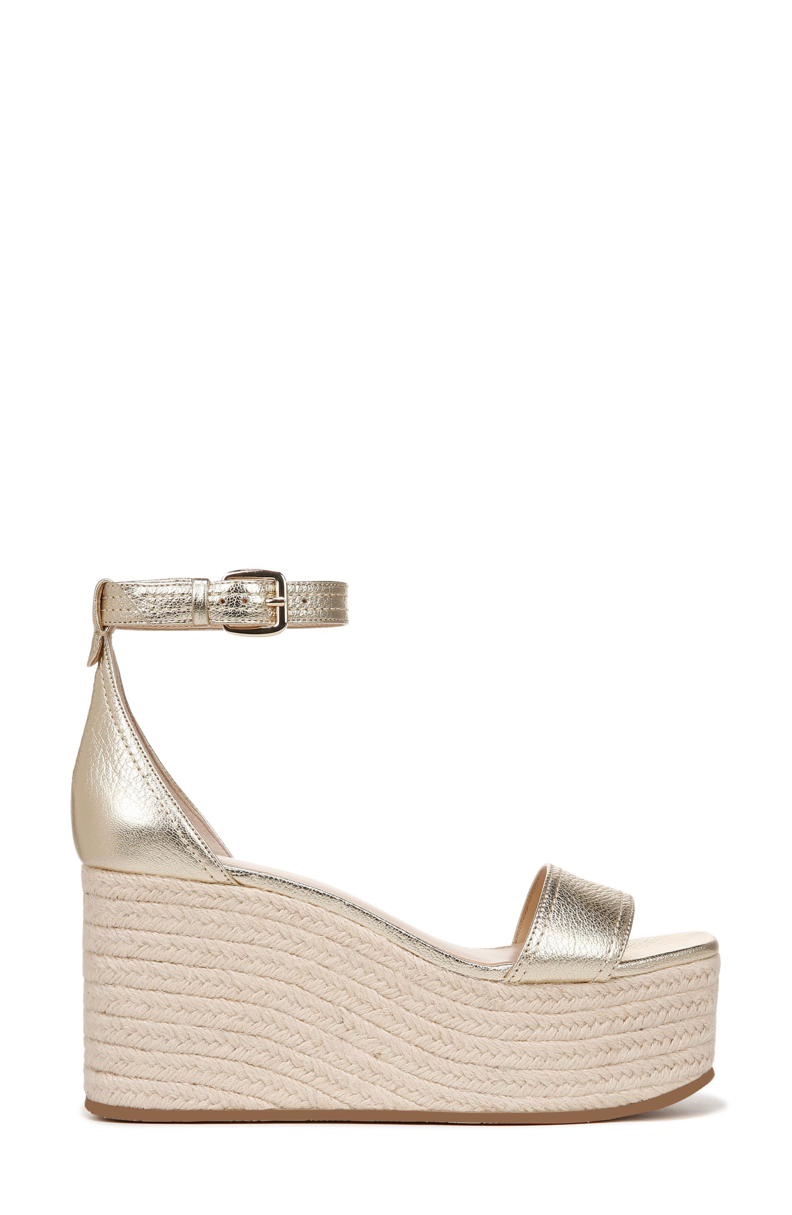 Veronica Beard Gianna Platform Wedge Sandal, Alternate, color, 