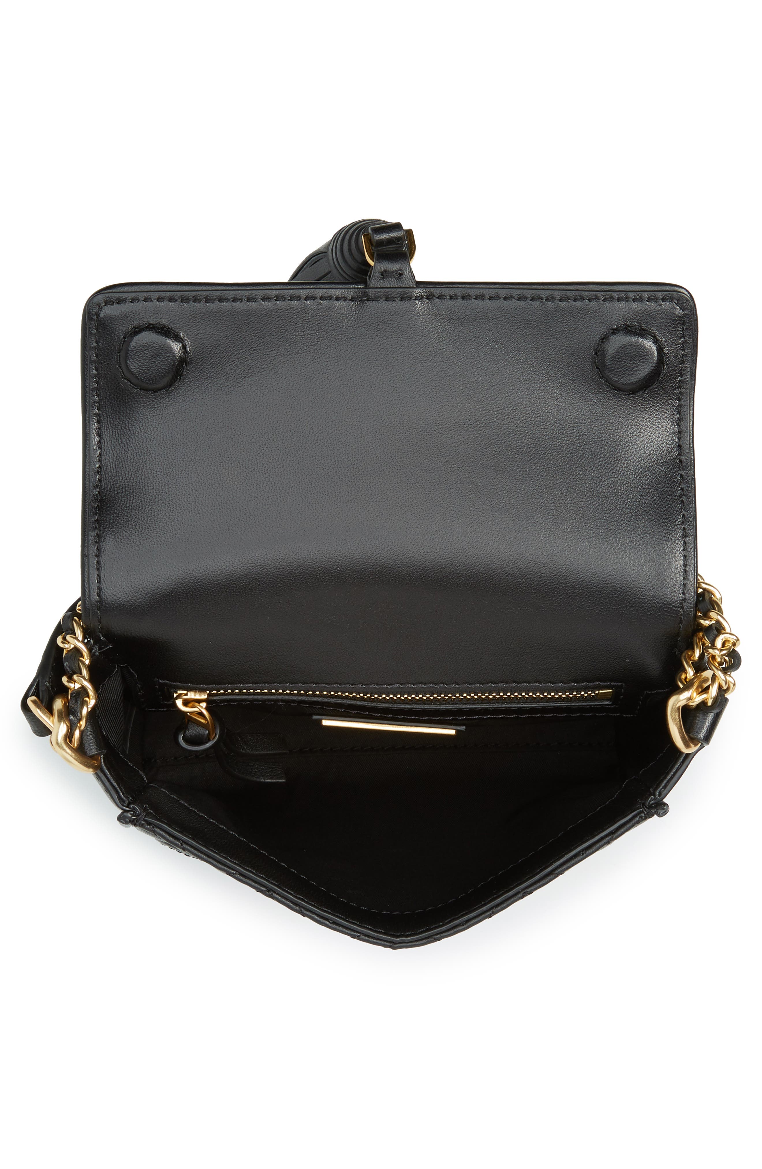 Tory Burch Fleming Quilted Leather Crossbody Bag, Alternate, color, 