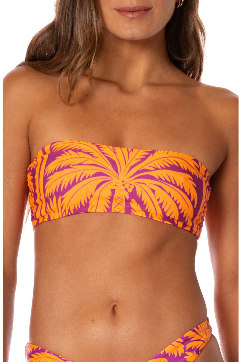 Flamingo Palm Kanani Reversible Bikini Top, Alternate, color, PURPLE